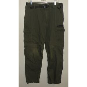 BC Clothing Men’s XL x 34 Convertible Hiking Cargo Pants 36-40 x 32 Green